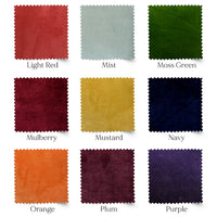 Thumbnail for Luxury Navy Cotton Velvet Bed Runner - Twin, Full, King, Queen