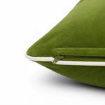Thumbnail for Cotton Velvet Lumbar Cushion Cover with Piping
