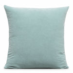 Thumbnail for Mint Blue Cotton Velvet Cushion Cover