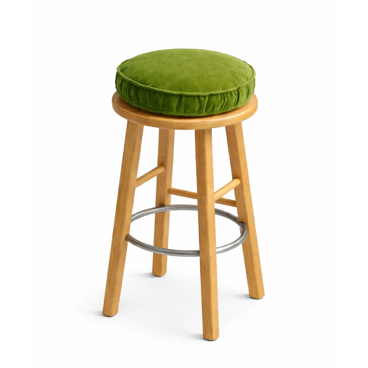 Cotton Velvet Round Chair Pad – Handmade Seat Cushion, 48 Colors & 10 Sizes