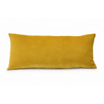 Thumbnail for Cotton Velvet Mustard Lumbar Pillow Cover