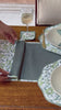Sage ruffle cotton velvet placemat video