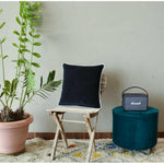 Thumbnail for Black White piping Cotton Velvet Cushion Cover