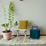 Thumbnail for Golden Mustard White piping Cotton Velvet Cushion Cover