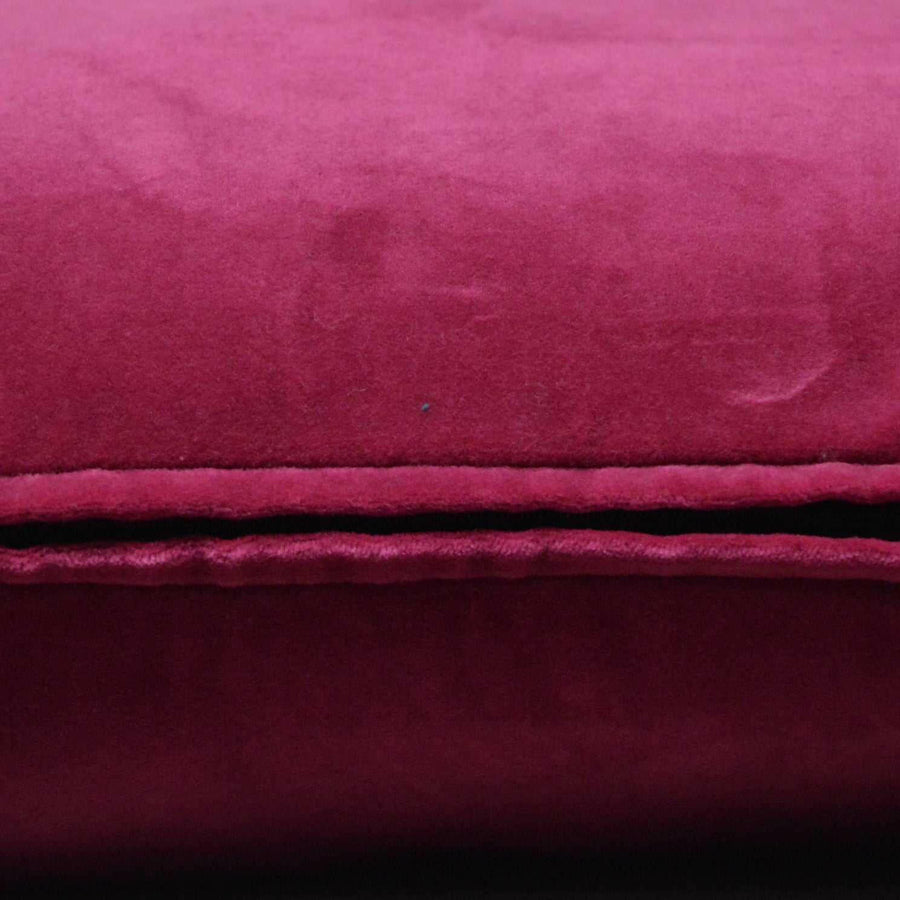 Hot Pink Cotton Velvet Cushion Cover