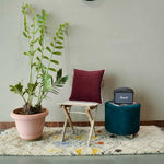 Thumbnail for Mulberry White piping Cotton Velvet Cushion Cover