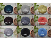 Thumbnail for Luxury Cotton Velvet Round chair cushion