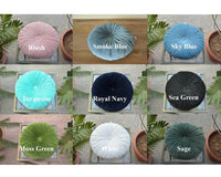 Thumbnail for Luxury Cotton Velvet Round chair cushion