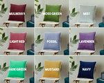 Thumbnail for Elephant Grey White piping Cotton Velvet Cushion Cover