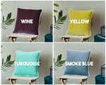 Thumbnail for Mist White piping Cotton Velvet Cushion Cover
