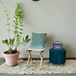 Thumbnail for Sage White piping Cotton Velvet Cushion Cover