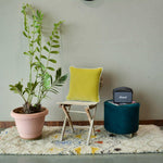 Thumbnail for Yellow White piping Cotton Velvet Cushion Cover