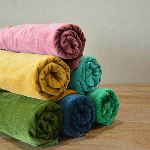 Luxury cotton Velvet Fabric by the Yard