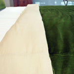 Thumbnail for Cotton backing of velvet duvet cover shown folded