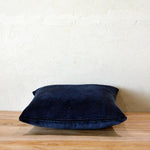 Thumbnail for Navy Cotton Velvet Cushion Cover