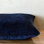 Thumbnail for Navy Cotton Velvet Cushion Cover